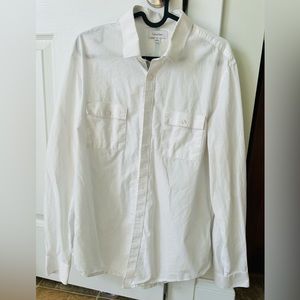 Calvin Klein men’s white button down.